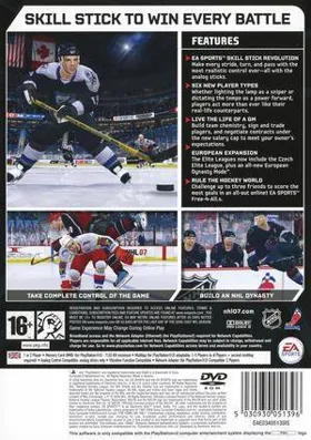 NHL 07 box cover back